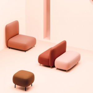 Sofá Buddy 214S de Pedrali. Sofás de diseño. Sofás tapizados para salón.
