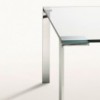 Mesa Liko Glass 404 fija de Desalto. Mesas de cristal de diseño italiano.