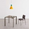 Mesa Liko Glass 404 fija de Desalto. Mesas de cristal de diseño italiano.