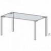 Mesa Liko Glass 404 fija de Desalto. Mesas de cristal de diseño italiano.