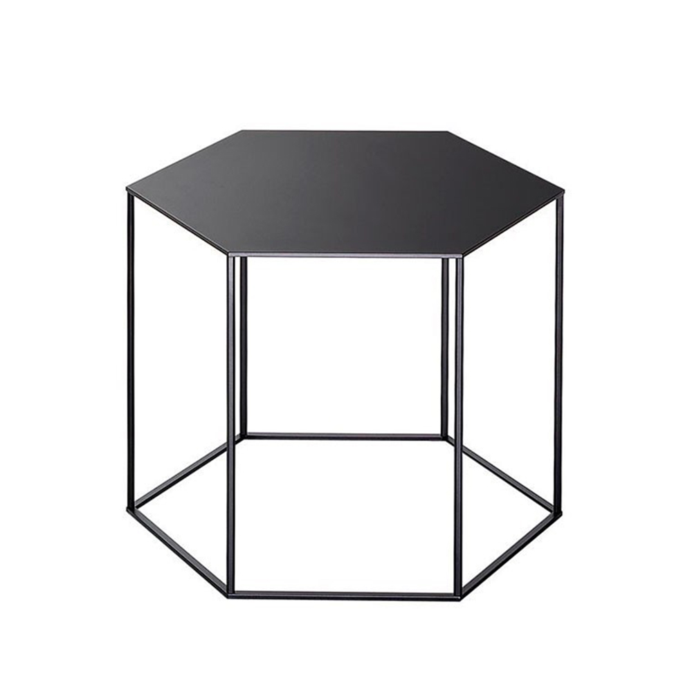 Mesita Auxiliar Hexagon para salón de Desalto. Mesa de diseño italiano.