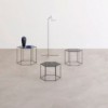 Mesa Auxiliar Hexagon con sobre de Cristal de Desalto. Mesas de diseño.