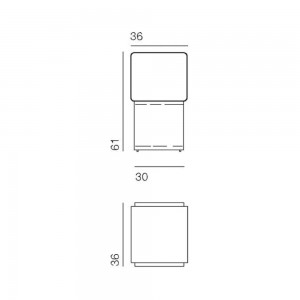 Mesa auxiliar Dadi Desalto. Mesas auxiliares modernas de diseño italiano.