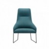 Butaca Alya BU-1538. Muebles modernos base patín de acero Andreu World.