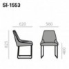 Silla Alya SI1553 Diseño Andreu World. Muebles modernos para interior.