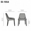 Silla diseño Alya SI1554 de Andreu World. Diseño moderno de sillas.