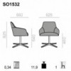 Sillón de gran confort Alya SO-1532 de Andreu World. Diseños modernos.