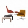 Pouf tapizado Alya RS-1529 Andreu World para interiores. Diseño moderno.