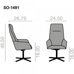 Alya Executive SO-1491. Sillón de respaldo alto Andreu World para oficina.