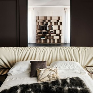 Cama Marlon de Cattelan Italia. Mobiliario de diseño. Camas de dos plazas.