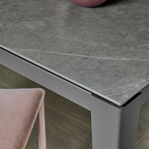 Mesa Dom Extensible Cerámica o Mármol de Ingenia. Mesas extensibles modernas.