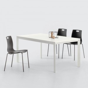 Mesa Paris Melamina de Ingenia. Mesas de diseño italiano. Mesas extensibles.