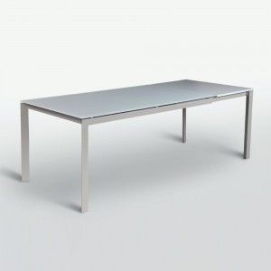 Mesa Paris Cristal de Ingenia. Mesas para salón extensibles. Diseño italiano.