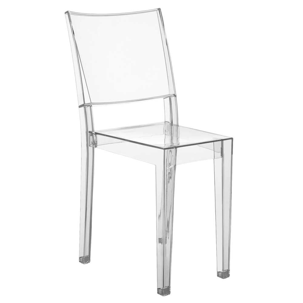 Silla transparente La Marie Kartell. Ideal para interior o exterior.