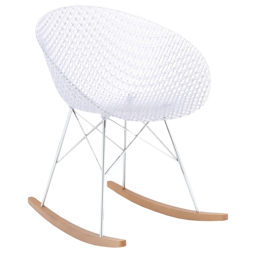 Hamaca de policarbonato y acero sMatrik Kartell. Diseño moderno interior.