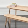 Banco Triangle Leg Hay de madera de Hay de diseño estilio nórdico.