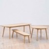 Banco Triangle Leg Hay de madera de Hay de diseño estilio nórdico.