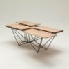 Mesa Fil8 Extensible de Ozzio design. Mesa de madera rectangular.