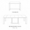 Mesa/consola A3 de Ozzio design. Cónsola- mesa comedor transformables.