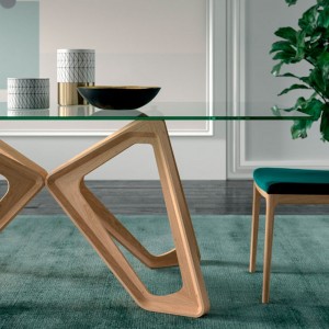 Mesa moderna Papillon de Ozzio Design. Mobiliario de diseño italiano.