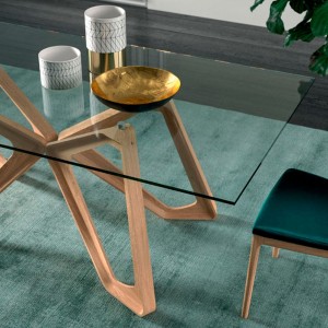 Mesa moderna Papillon de Ozzio Design. Mobiliario de diseño italiano.