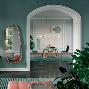 Mesa moderna Papillon de Ozzio Design. Mobiliario de diseño italiano.
