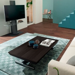 Mesa de salón transformable Leonardo de Ozzio Design. Muebles modernos