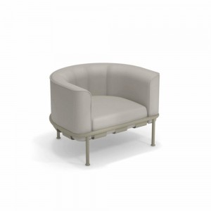 Sillón Dock ideal para espacios exteriores de Emu.