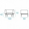 Sillón Dock ideal para espacios exteriores de Emu.