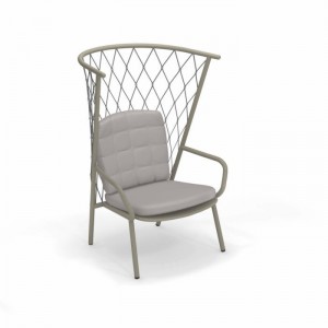 Sillón Nef para espacios exteriores de Emu.