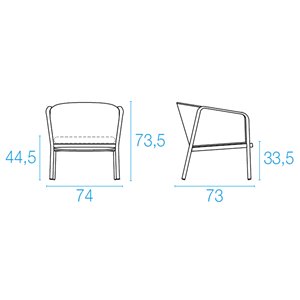 Sillón ancho Carousel para exteriores por Emu. Sillones de diseño.