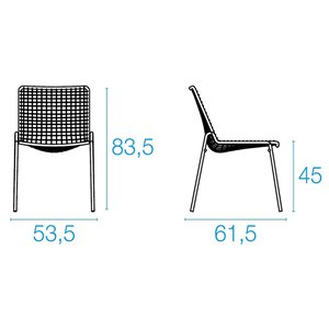 Silla Rio R50 cómoda y elegante para espacios exteriores de Emu.