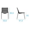 Silla Rio R50 cómoda y elegante para espacios exteriores de Emu.