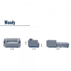 Sofá cama Woody de Campeggi. Sofas cama de diseño.