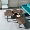 Mesa auxiliar Slim Cerámica H46 de Sovet. Mesa de centro de diseño italiano.
