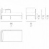 Sofá modular 2 Solanas de Gandia Blasco. Sofás de diseño para exteriores.