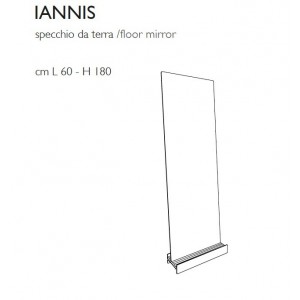 Espejo suelo Iannis de Covo. Complementos modernos para el hogar. Espejos de suelo