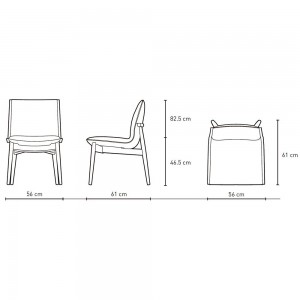 Silla E004 Embrace Chair en piel de Carl Hansen and Son. Sillas de diseño moderno.