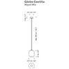 Lámpara suspensión Globo Cestita de SantaCole. Lámparas de diseño moderno.