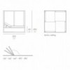 Cama moderna Daybed Elevada Reclinable con Tapicería Desenfundable