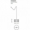 Lámpara suspensión Nagoya 1961 de Santa & Cole. Lámparas de diseño moderno.