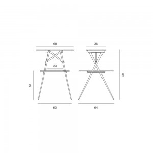 Mesa auxiliar Jujol 1920 de Mobles 114. Mobiliario de diseño.