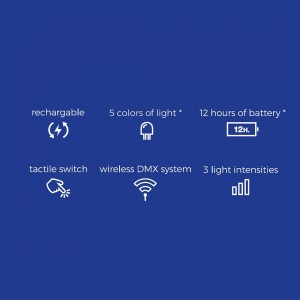 Lámpara Marquis portátil con Luz Led