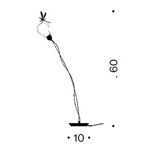 Lámpara sobremesa I ricchi poveri bzzzz  Ingo Maurer. Ingo Maurer