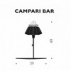 Lámpara sobremesa Campari bar Ingo Maurer. Ingo Maurer