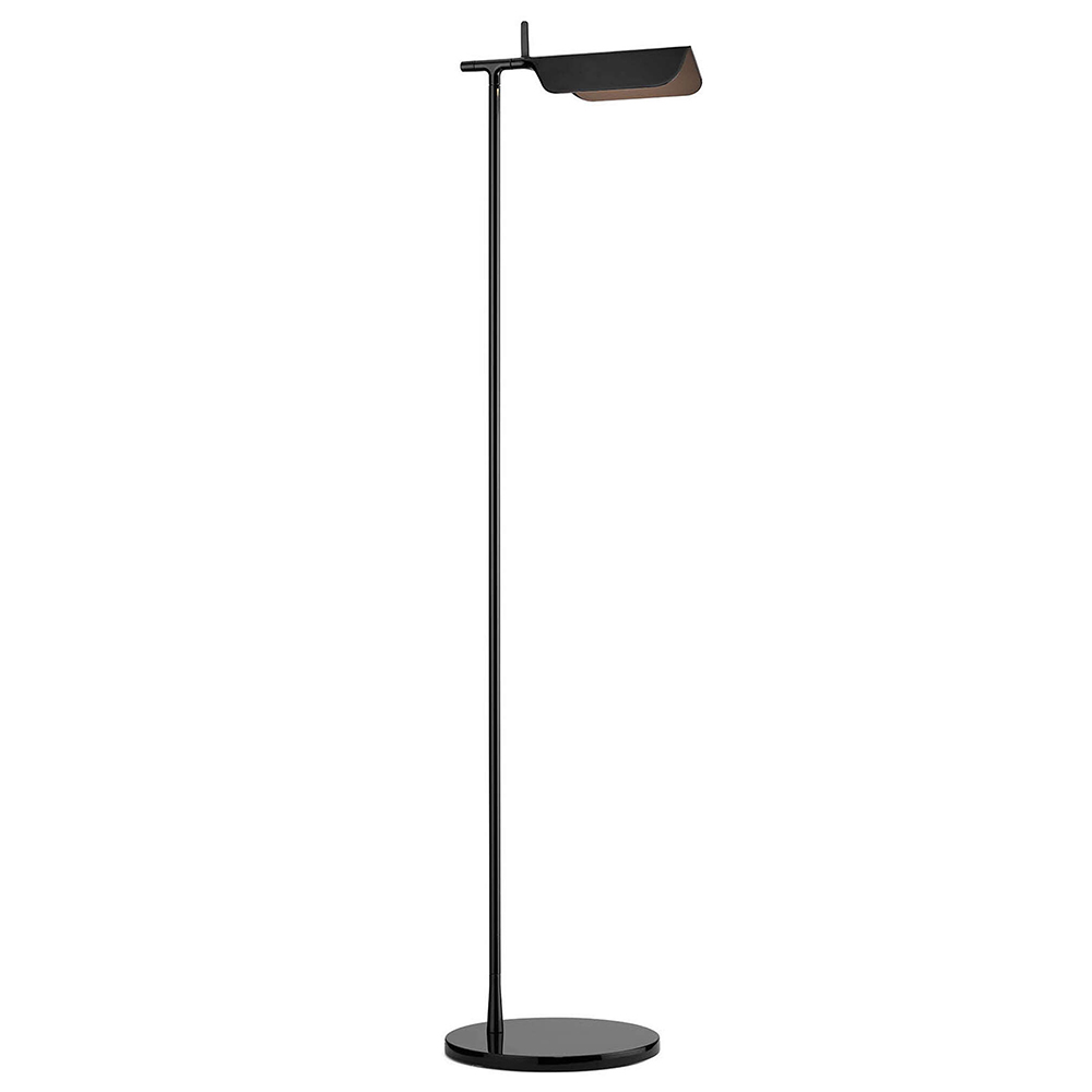 Lámpara de aluminio de pie Tab F de Flos Iluminación. Lámpara elegante.