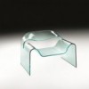 Sillón Ghost de Fiam. Mueble de diseño fabricado en cristal curvado.