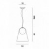 Lámpara suspensión Satellight de Foscarini. Lamparas innovadora para hogar.