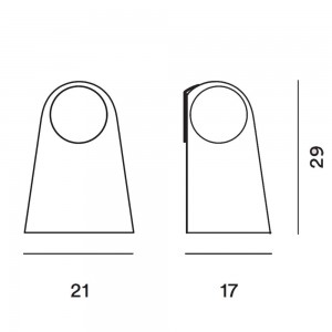 Aplique Satellight de Foscarini. Lámparas minimalista de diseño.