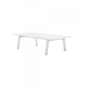 Mesa baja Timeless para jardín de Gandia Blasco. Mesas modernas para patio.